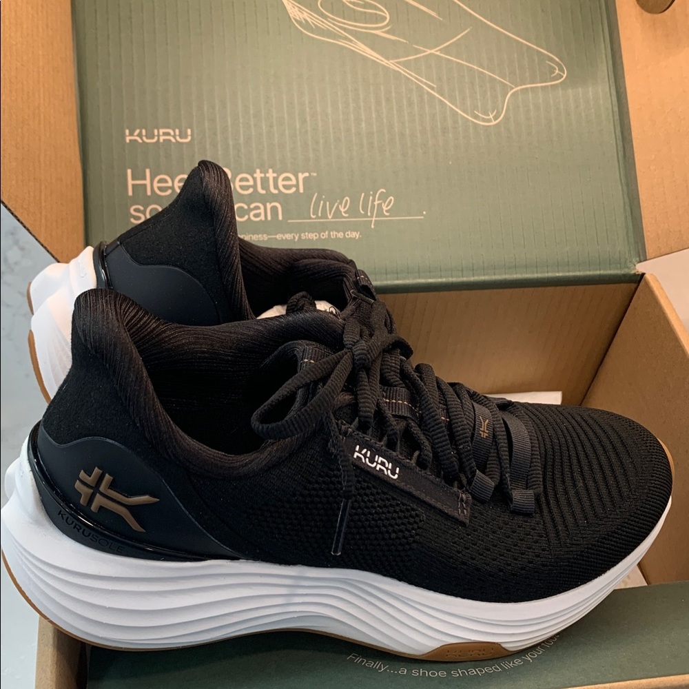 NEW KURU Atom 2 Black Sneakers Size 9.5 - Picture 2 of 9